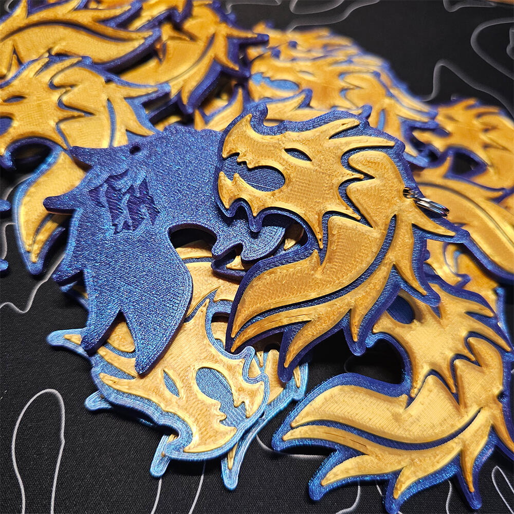 Custom 3D Keychains Dragon Keychain